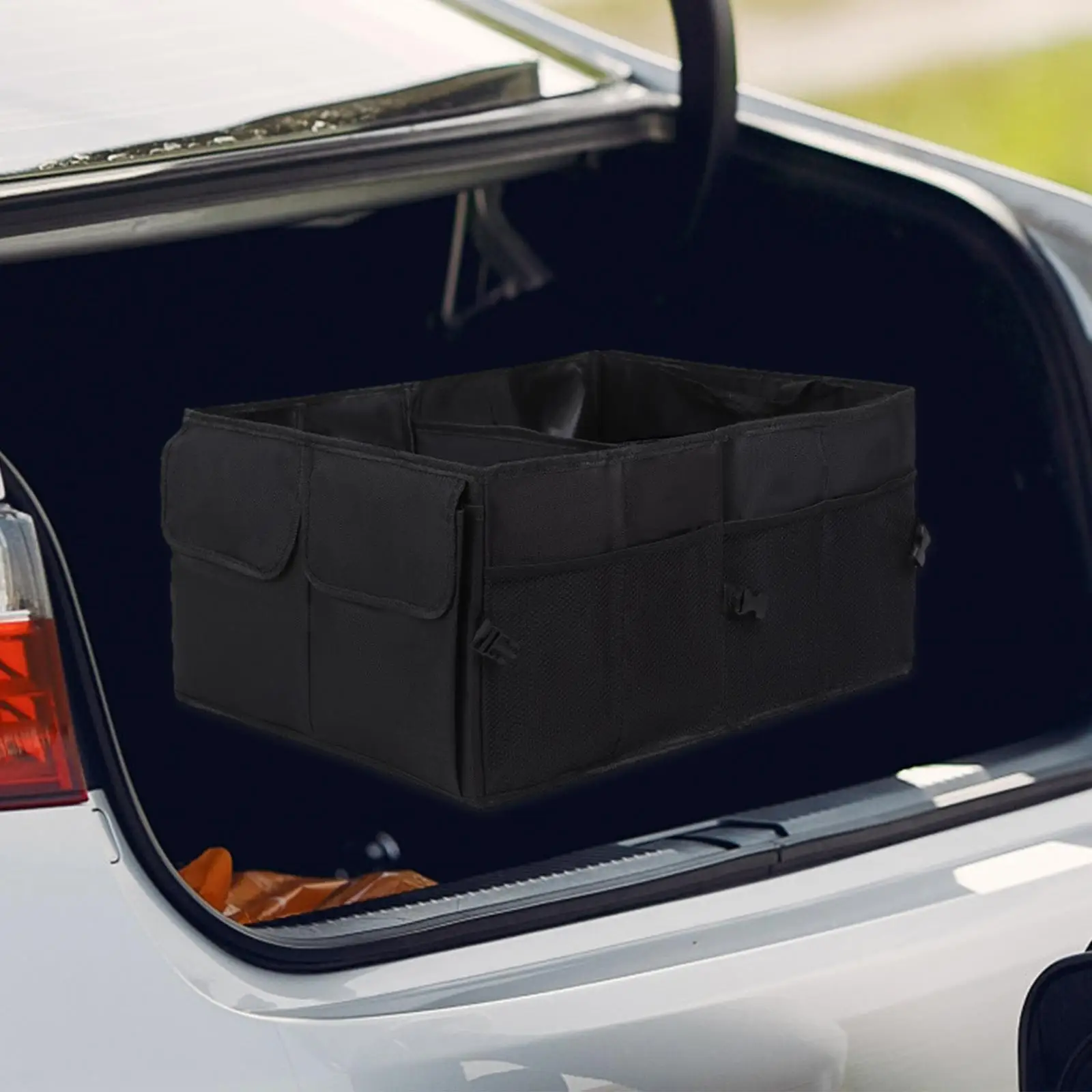 SUV Trunk Organizer ,Collapsible Cargo Storage Container ,Portable Grocery Cargo Container Car Trunk Storage Bag for Truck