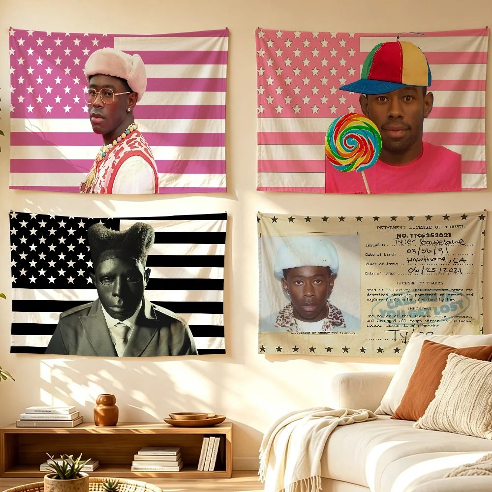 Rapper Flag For Sports Matches Games Parade Rally  T-TylerS Holiday T-The C-CreatorS Festival Backyard Balcony Club Bar Decor