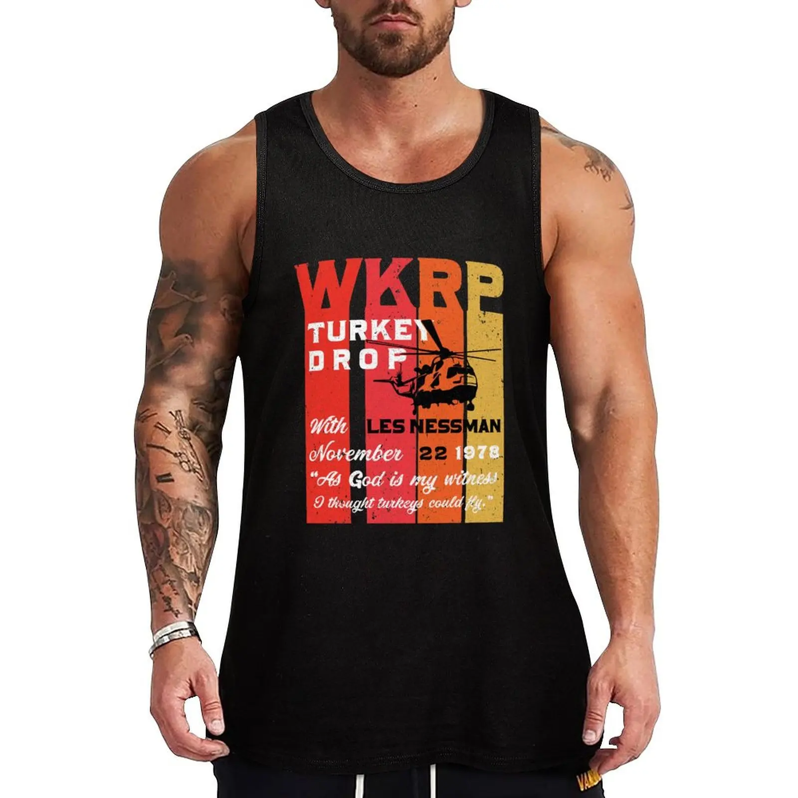 Wkrp, Турция, свисающая майка, спортивная одежда для мужчин, майка для мужчин