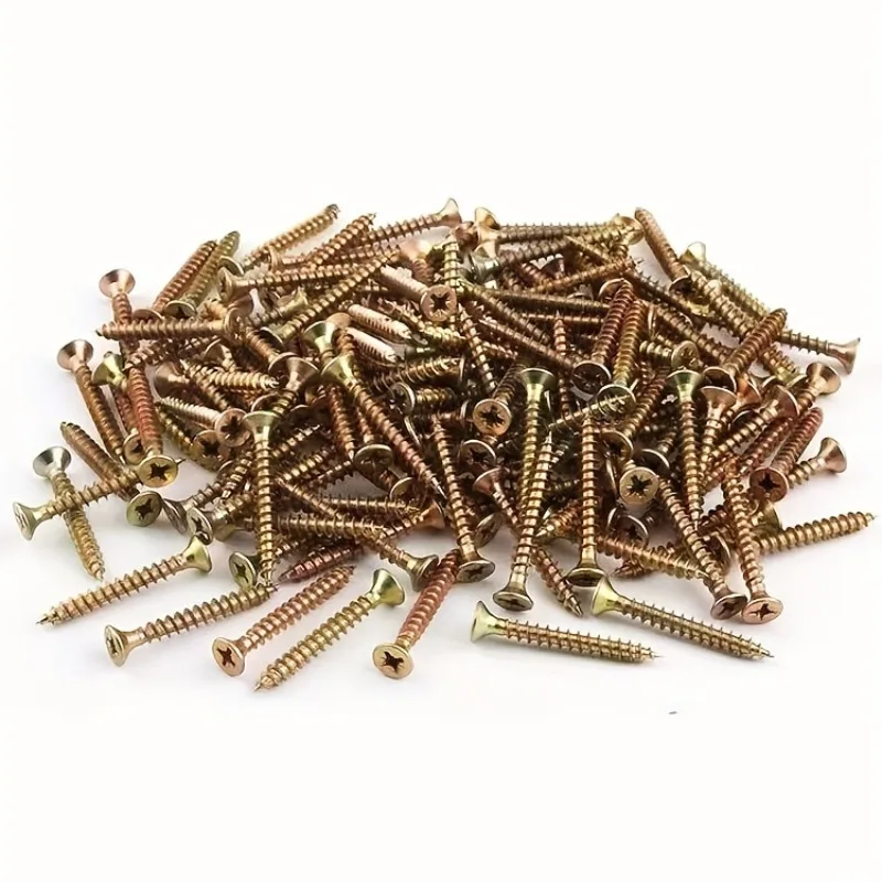 براغي ذاتية التنصت فئة 8.8 - رأس مسطح، ملولبة بالكامل للخشب - قفل ذاتي بقطر 3.5 مم بطول 16/20/25/30 مم #1