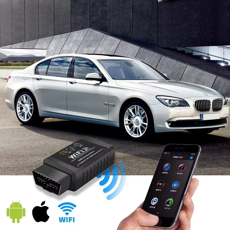 OBD2 WIFI ELM327 V1.5 Scanner Car Code Reader Diagnostic Tool for iPhone IOS /Android Automotive Fault Detector