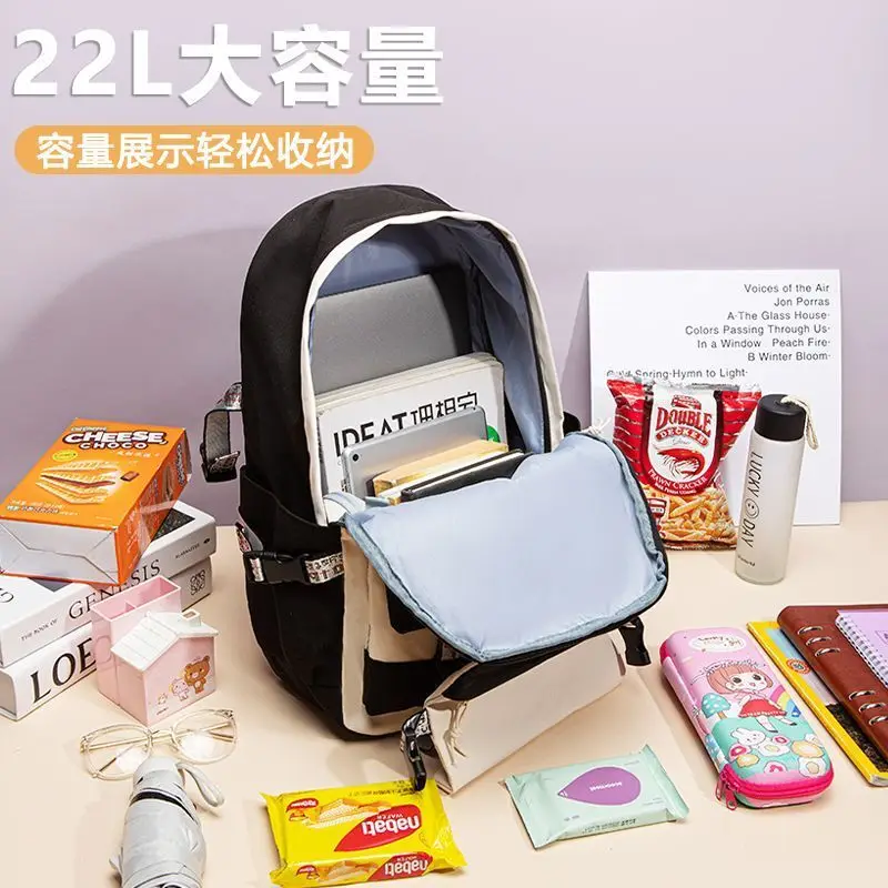 原神コラボ-2025-新モデル-小学生-中学生-男女兼用-大容量-多用途-トレンドスタイル