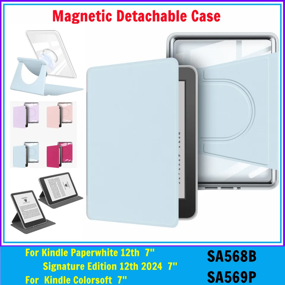 Magnetic Detachable Cover for Kindle Colorsoft 7'' Paperwhite 2024