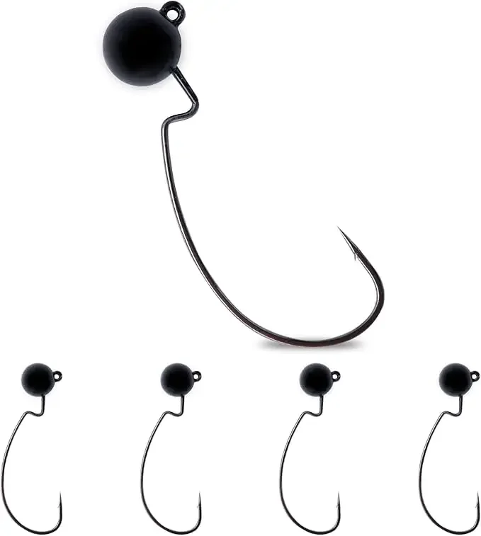 

Goture Tungsten Ned Rig Джиг-головки 0,8-5,3 г 5 шт. Крючки-червяки без сорняков Чувствительные приспособления для басов/краппи Плотный вольфрам для глубоких манок