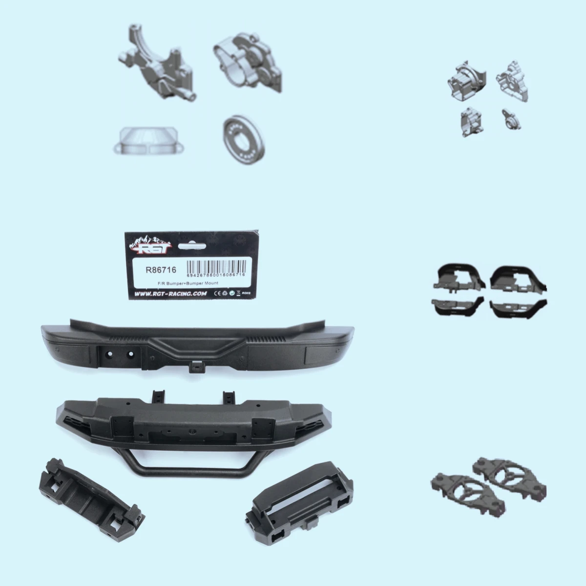 RGT RC Original Spare Parts R86716 R86720 R86721 R86722 R86723 FOR EX86130 EX86160 1/10 Electric Remote Control Model Car