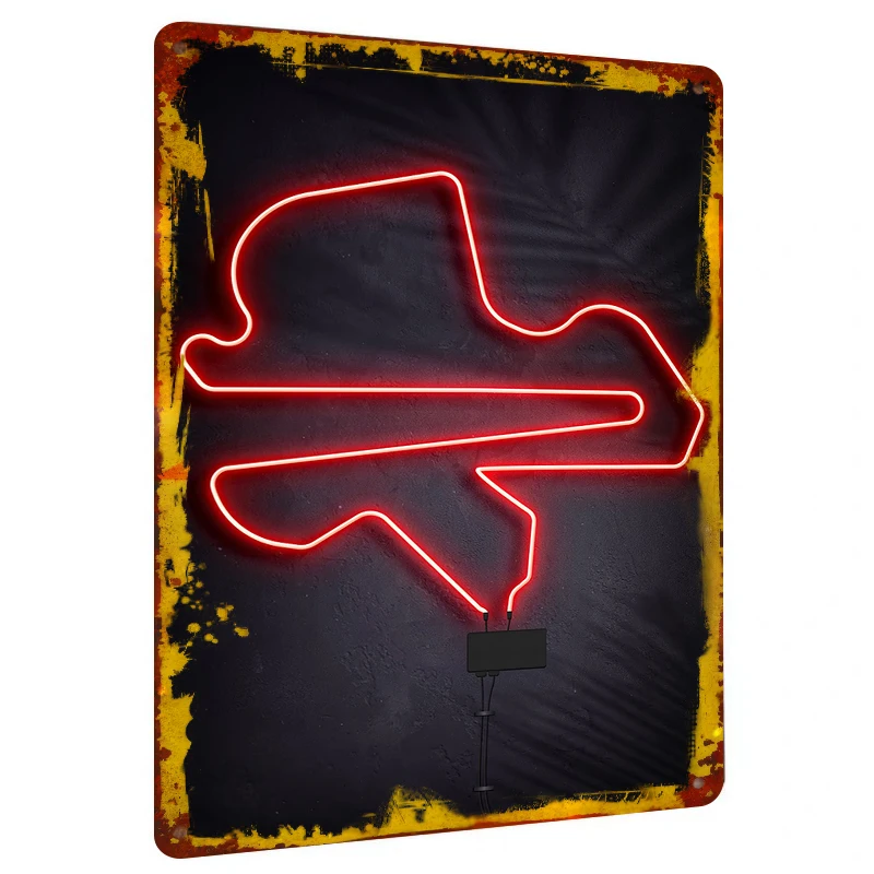 Custom Metal Iron Wall Art Decorative Neon Style Arrow Sign for Home Bar Cafe Decoration