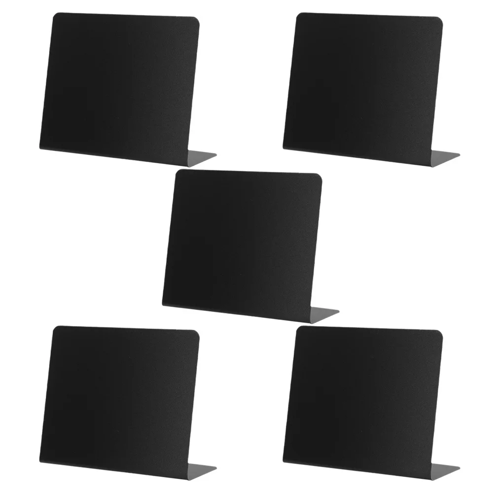 5Pcs Small Chalkboard Signs Erasable Standing Message Board for Shop Tabletop Use Price Food Labels Notice Decor Writing Surface
