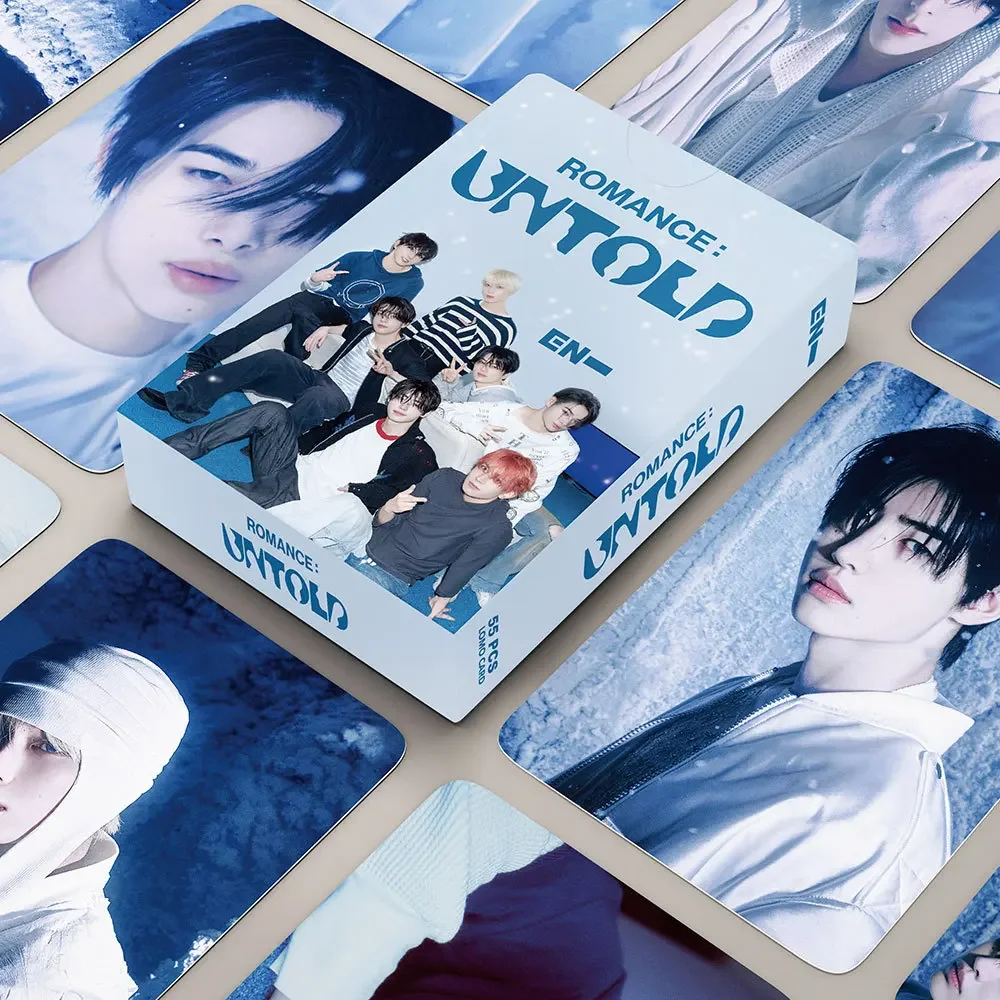 55Pcs/Set Idol Boy High Quality New Album ROMANCE:UNTOLD Lomo Cards HD Printd Photo Cards HEESEUNG JAY JAKE SUNGHOON Fans Gifts