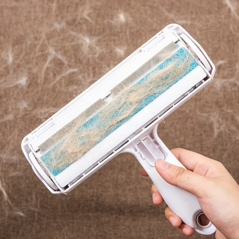 

Щетка-ролик для удаления шерсти животных, двусторонняя расческа для собак и кошек, удобный инструмент для чистки шерсти с основанием, для дома, мебели, диванов, одежды