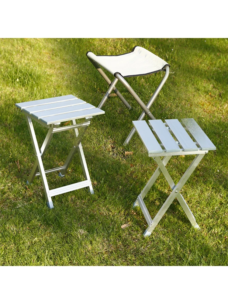 

Outdoor Foldable Table Chair Portable Fishing Stool Lunch Break Sketching Chair Picnic Chair Cloth Stool Aluminum Stool Camp Bea