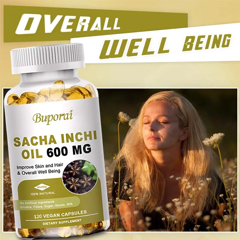 

Капсулы Omega 3, 6, и 9 L 100% чистое масло Sacha Inchi L 600 мг Добавка на основе растений для улучшения памяти
