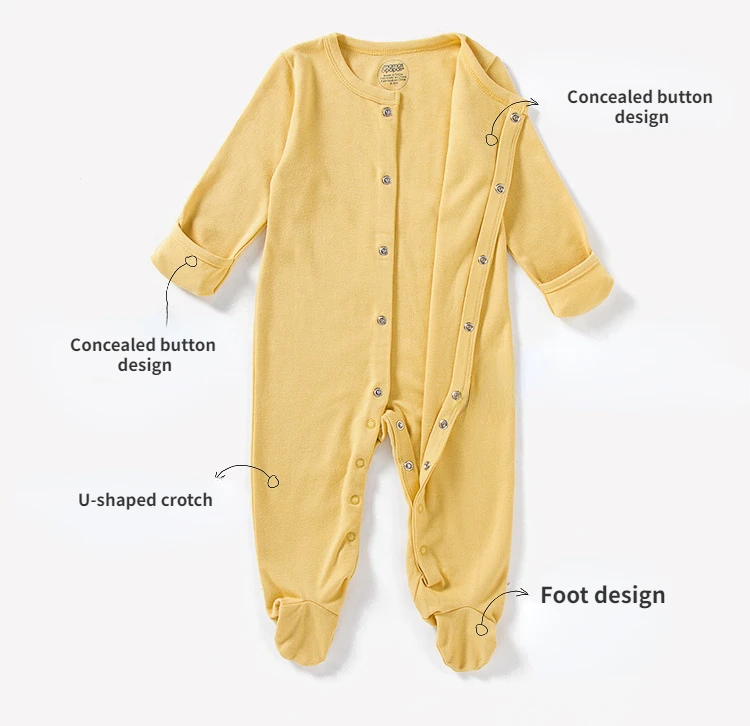 3Pcs Newborn Baby Bodysuit 100% Cotton Clothes Boys Girls Long-Sleeved Bottoming Romper Newborn Jumpsuit for All seasons