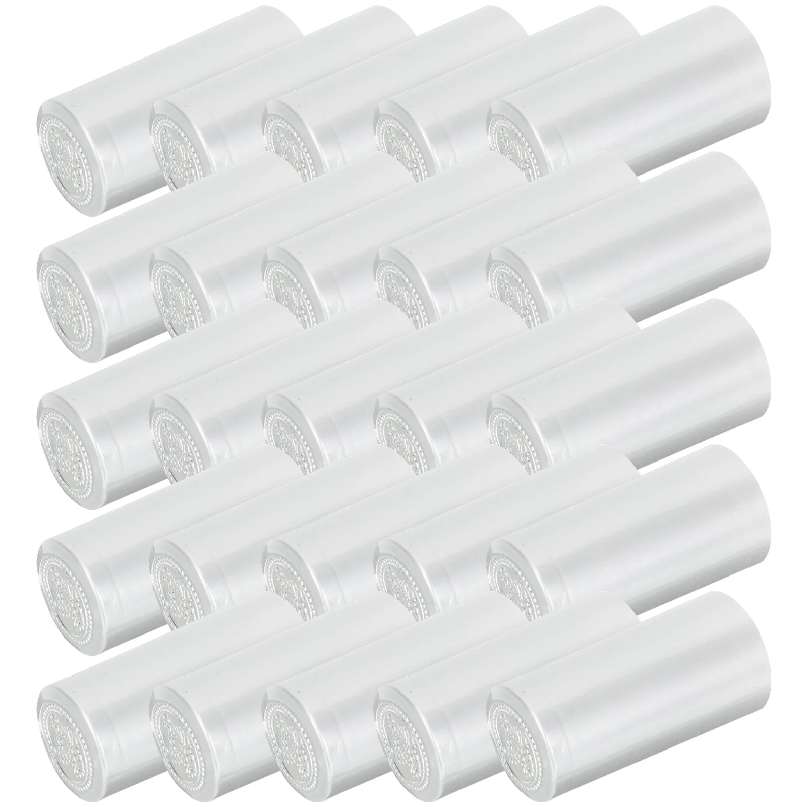 

200pcs Bottle Shrink Caps PVC Sealer 30mmx60mm Stoppers for Red Glass Bottles Heat Shrink Covers