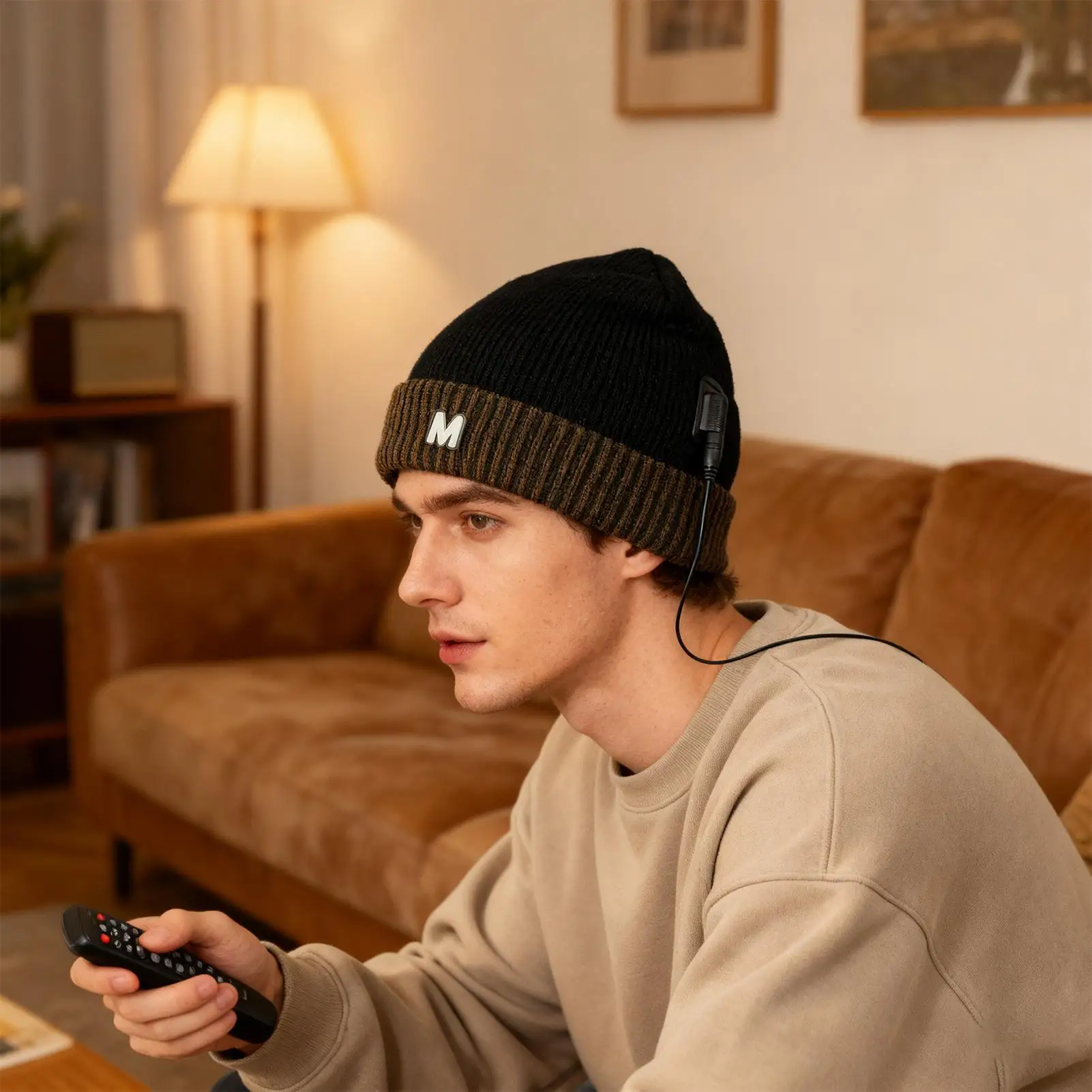 

Heated Hat For Men Warm Thick Comfortable Soft Cap Electric Winter Hat For Skiing For Men Women Traveling Skiing Hiking Working