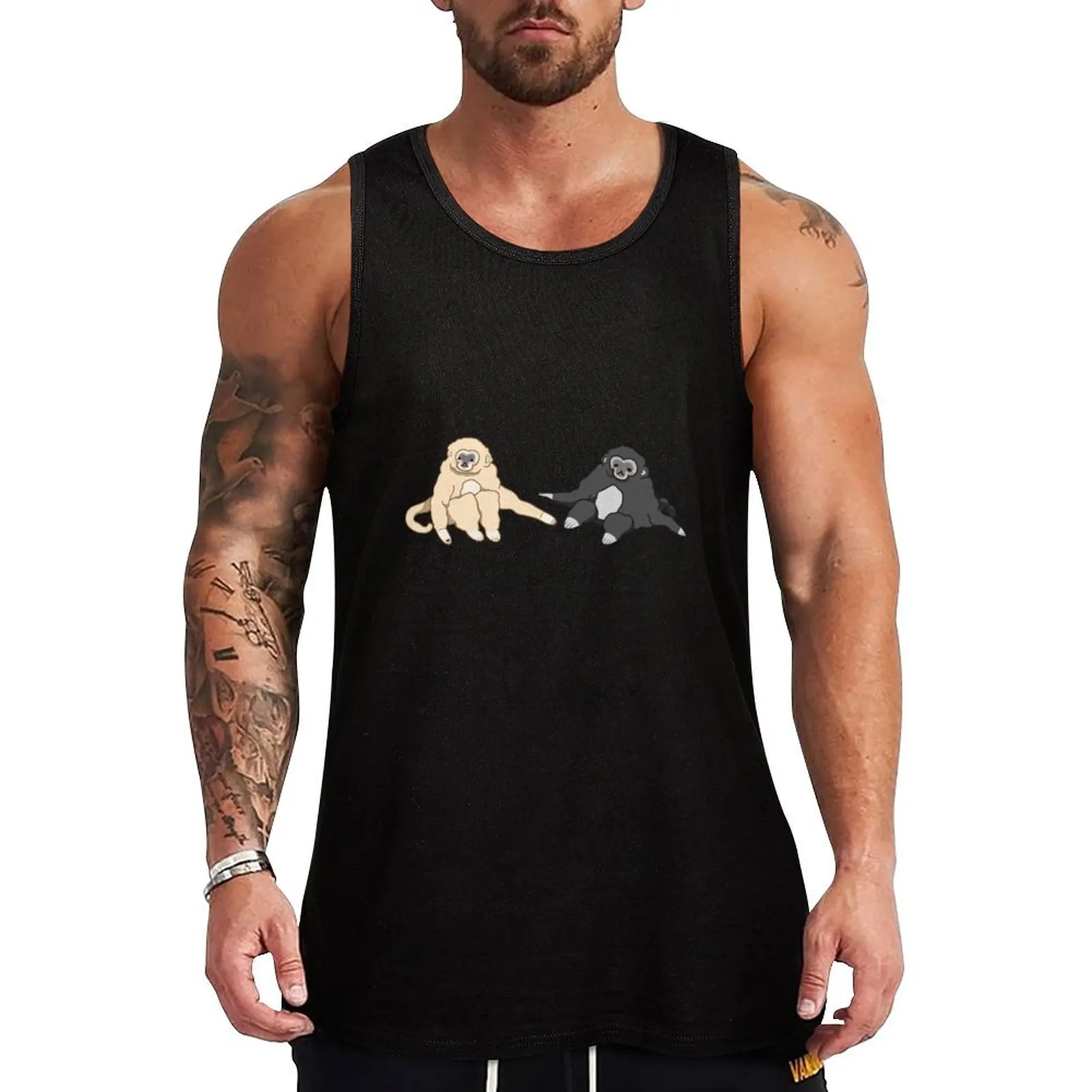 

Silly Little Gibbons Tank Top gym Men's t-shirts men clothings men gym