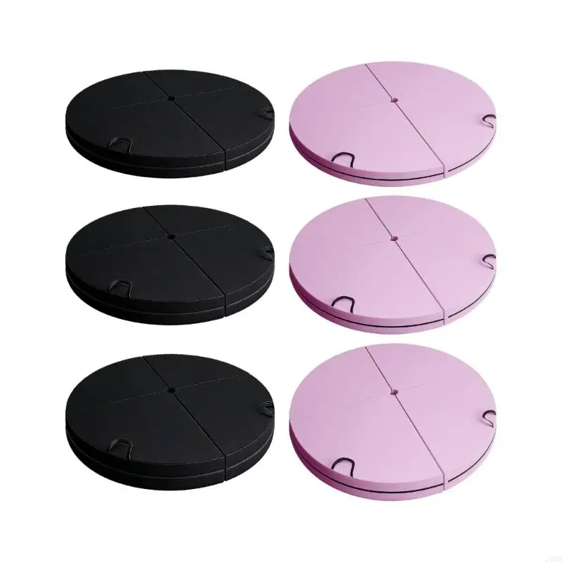 Additional Tall Density Spongiform Transportable 4 Fold Round Stretching Mat for Dance Practice with Not Slip Base Face 24BD