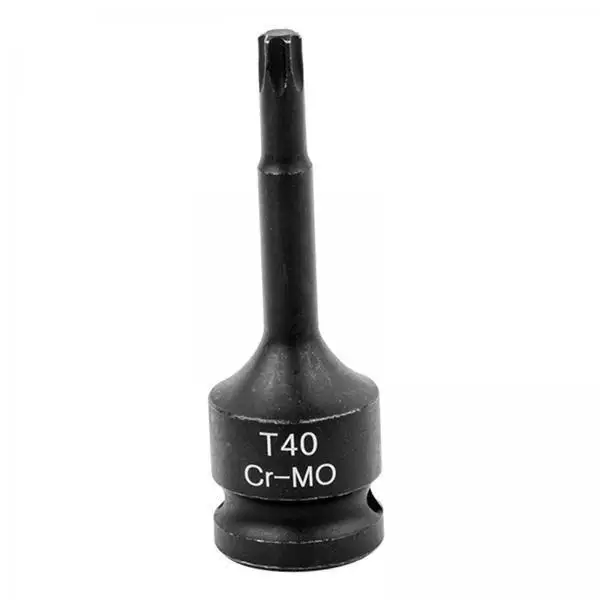 Blackened 1/2 Drive Socket Adaptor Hex Head Star Bit Tool for Equipment Disassembly and Vehicle Repair