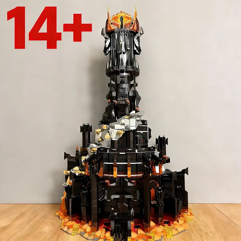 

Горячие 5471 шт., креативные 10333, черная башня, строительные блоки, игрушка-головоломка, детский подарочный набор на день рождения, Рождество, Хэллоуин, модель