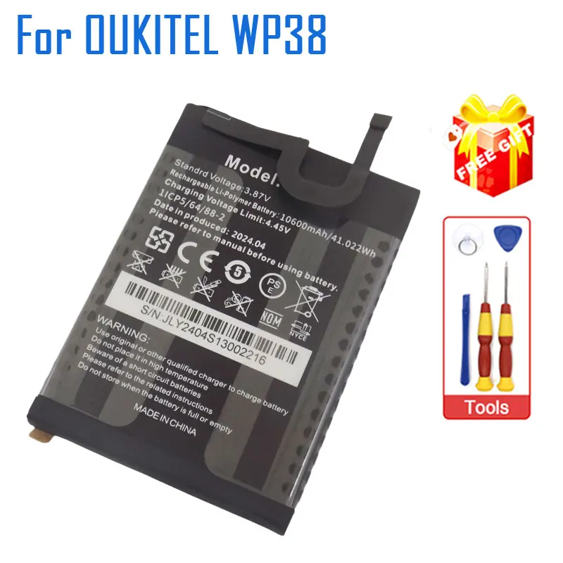 New Original OUKITEL WP38 Battery Inner Built Cell Phone Battery Accessories For OUKITEL WP38 Smart Phone