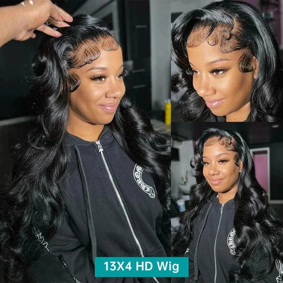 40 inch Body Wave Menselijk haar Pruiken 13x6 Hd Kant Frontale Pruik Braziliaanse Pre Geplukt Kant Voor Vrouwen 13x4 Kanten Voorpruiken 250 Dichtheid
