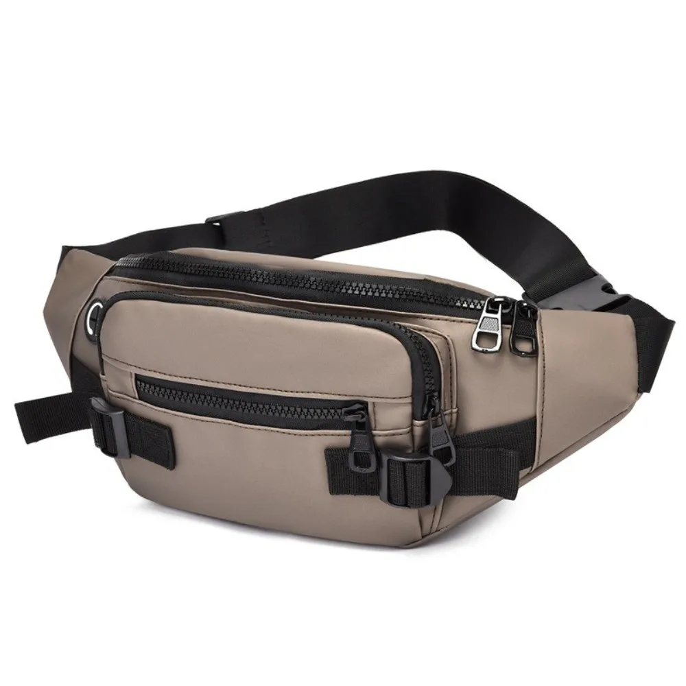 

Versatile Oxford Cloth Men Waist Pack Multi-pocket Sling Chest Bag Wear Resistant Large Capacity Fanny Pack Motorcycle Rider