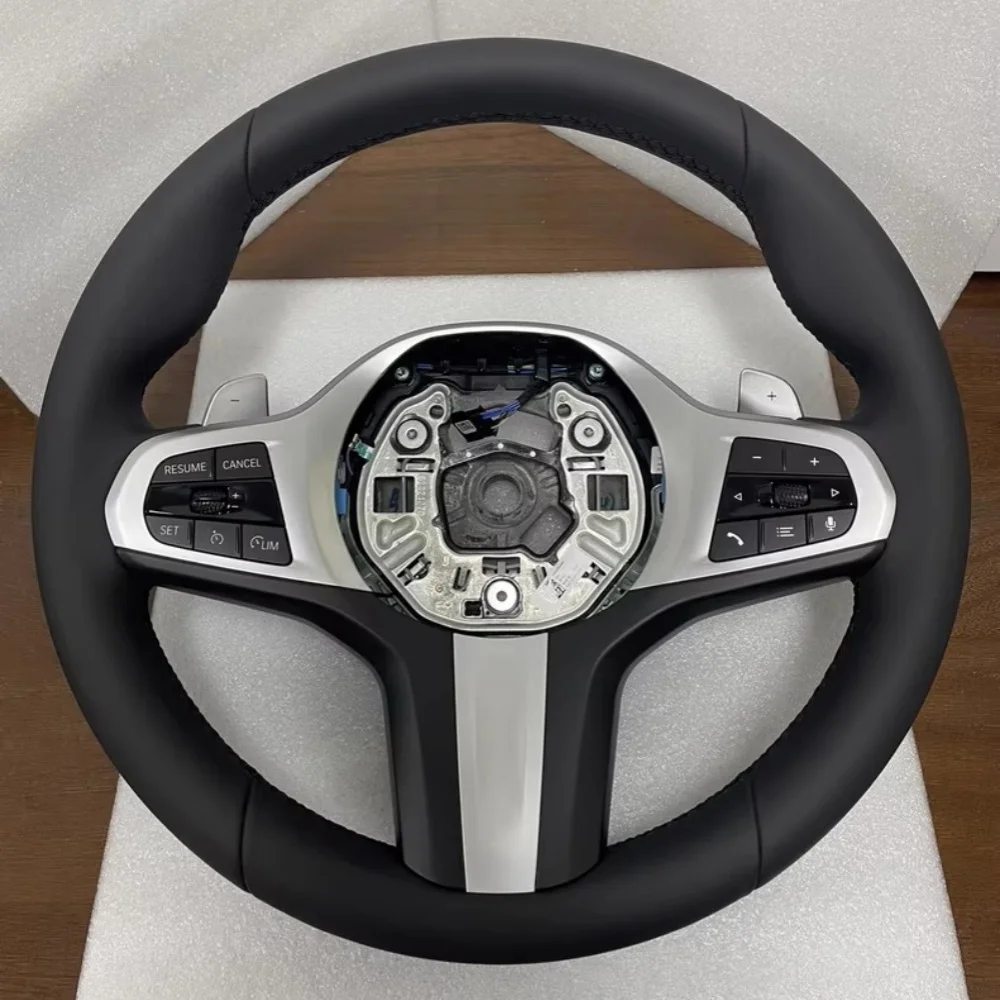 Auto Interior Accessories Hand Sewing Artificial Leather Steering Wheel Cover For BMW M Sport G30 G02 X5 F40 F41 G82 M4