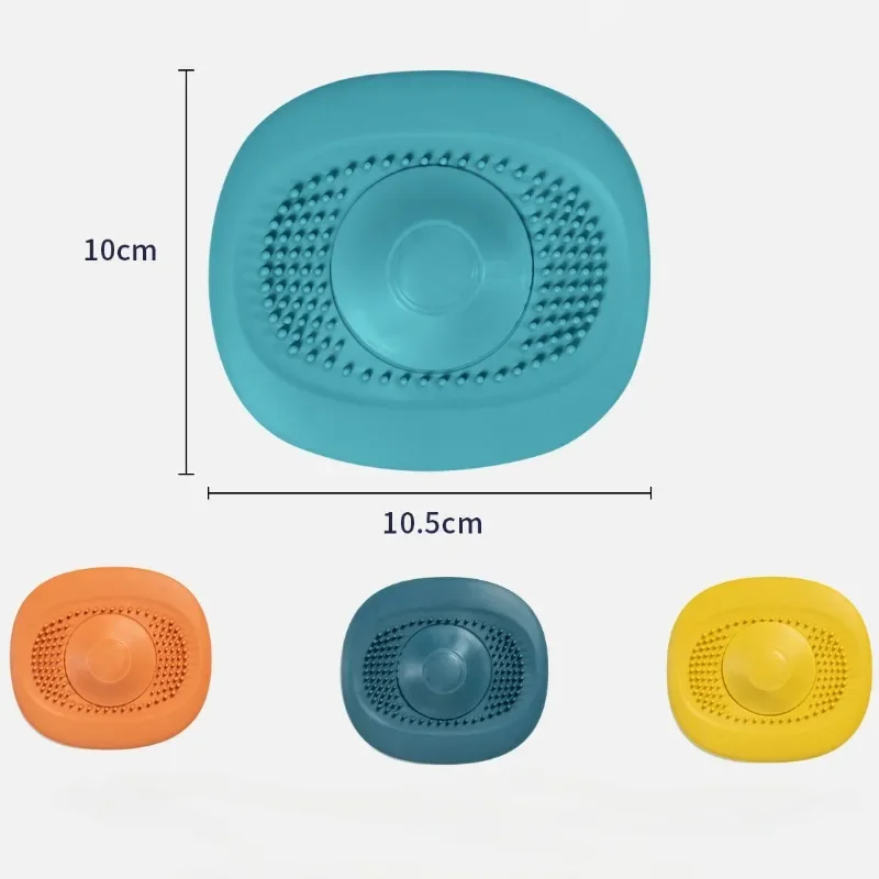 Silicone Drain Strainer Shower Bathtub Sink Floor Water Stopper Rubber Kitchen Bathroom Deodorant Plug Hair Pickups Home Applies