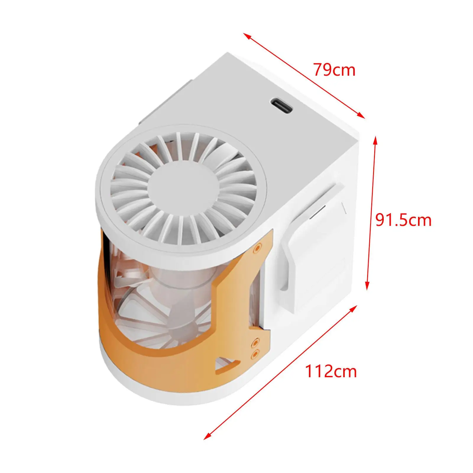 Портативный охлаждающий вентилятор с пятью скоростями для дома и походов