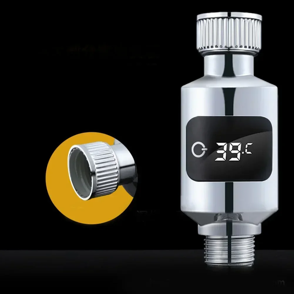 1Pc Shower Faucets Water Thermometer Electricity LED Display ABS Bathtub Water Temperature Monitor For Home Shower New 1/2 \'\'