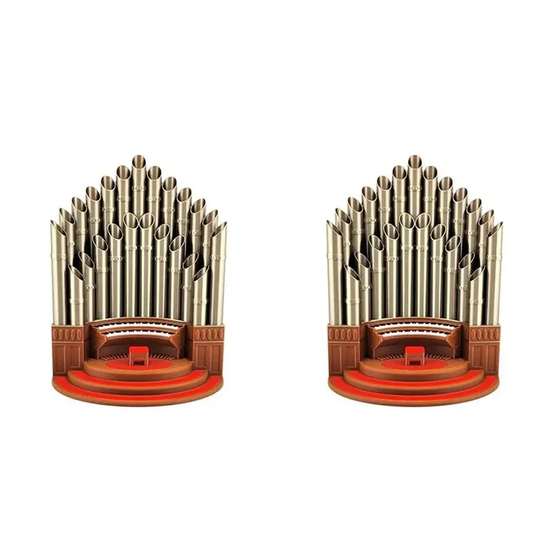 2X Pipe Organ Pen Pencil Holder, Funny Pen Holder Desktop Decoration, Pipe Organ Shaped Desktop Pen Holder, Cup Holder A
