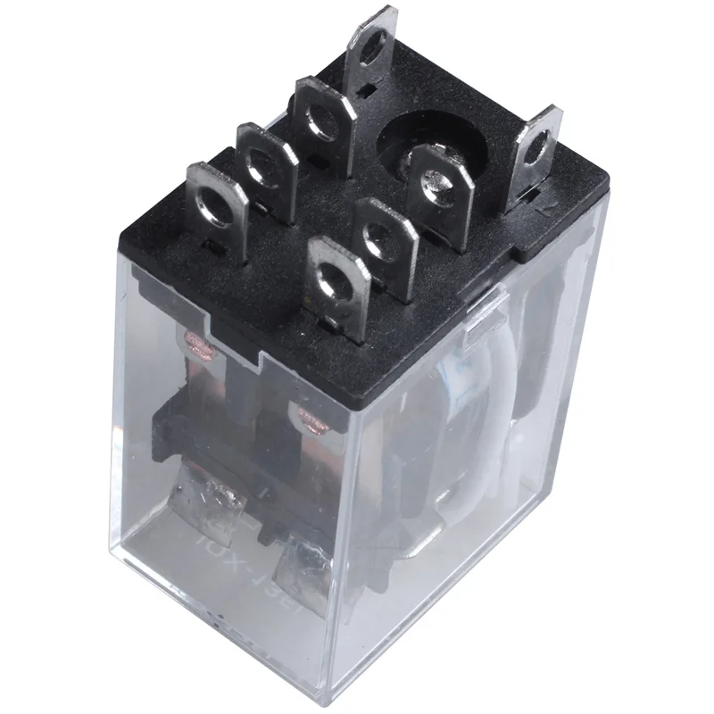 ABGI-10X JQX-13F LY2 AC 24V لفائف 8-Pin DPDT الأحمر LED التتابع الكهرومغناطيسي