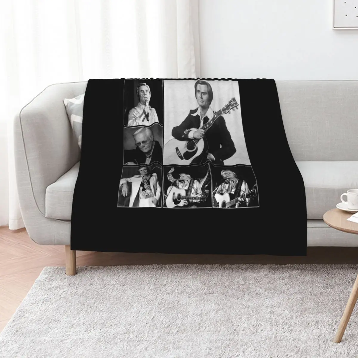 Vintage George s Jones Love Gifts For Womens Mens Throw Blanket Hair Winter beds Furry Travel Giant Sofa Blankets