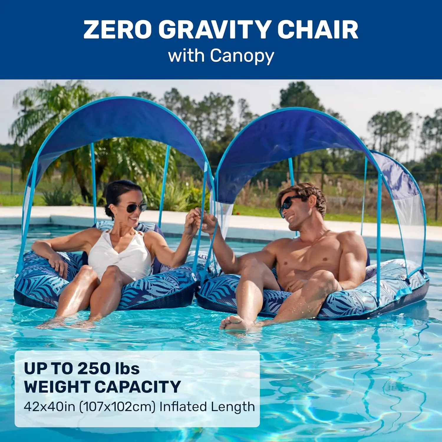 Zero Gravity Pool Float Chair for Adults – Floating Pool Lounger for Adults and Kids – Multiple Colors, Shapes and Styles