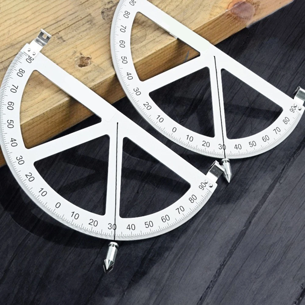 1pc Aluminum Alloy Adjustable Triangle Inclinometer Gradient Meter Angle Ruler Level For DIY Electrical Supplies