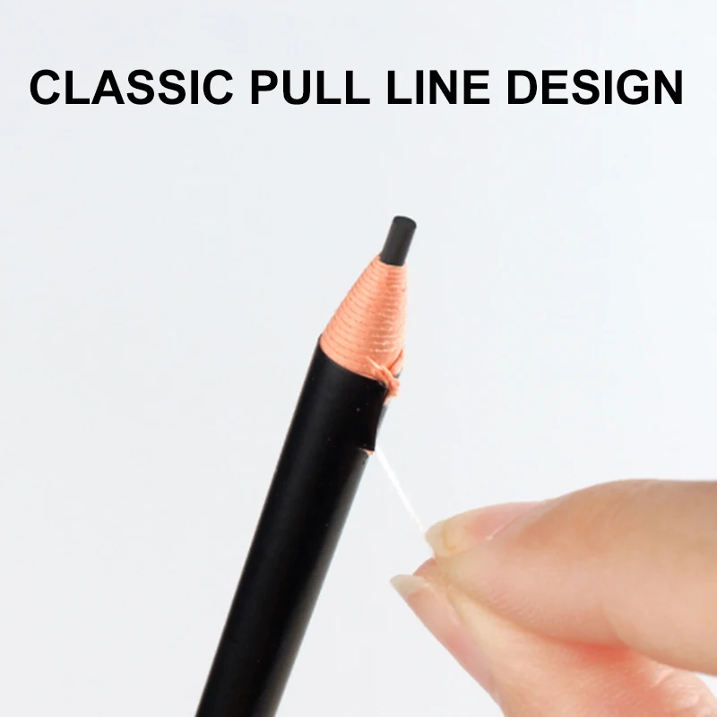 1PC Eyebrow Pencil Tattoo Waterproof Eye Brow Pencil Tint Makeup Cosmetics 6 Colors Microblading Long Lasting Eyebrow Pen