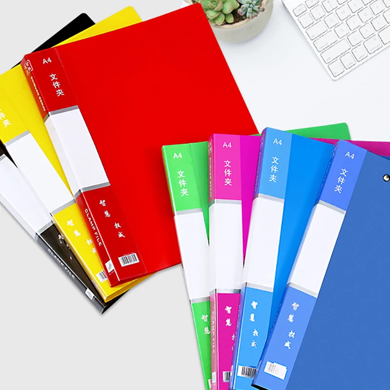 

A4 file folder board test paper folder student with data storage book long clipboard clip paper data book Double Clip