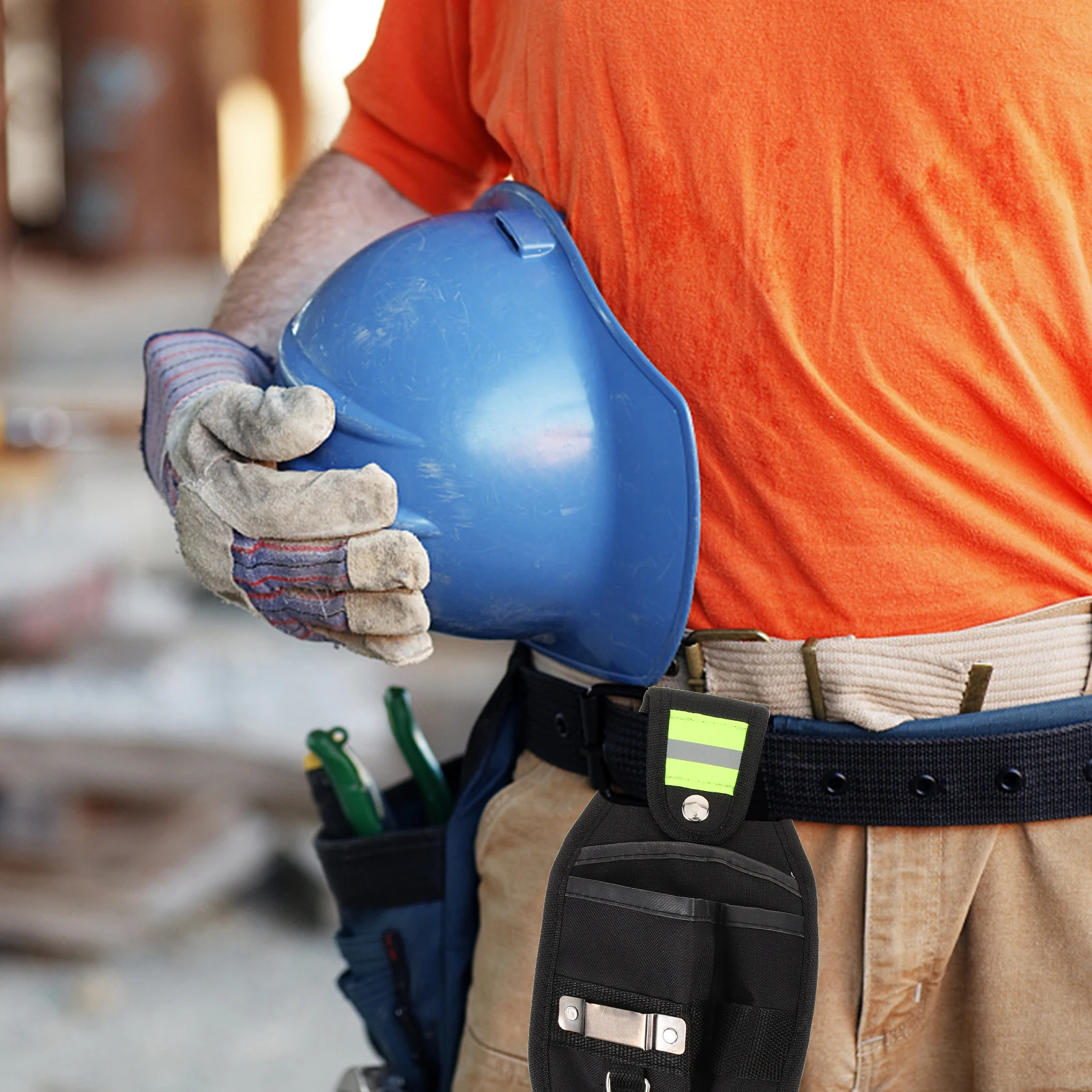 حقيبة الخصر أكسفورد النسيج المحمولة التخزين المنظم للكهربائيين في الهواء الطلق استخدام حقيبة أدوات متعددة الوظائف حقيبة أدوات صغيرة للرجال