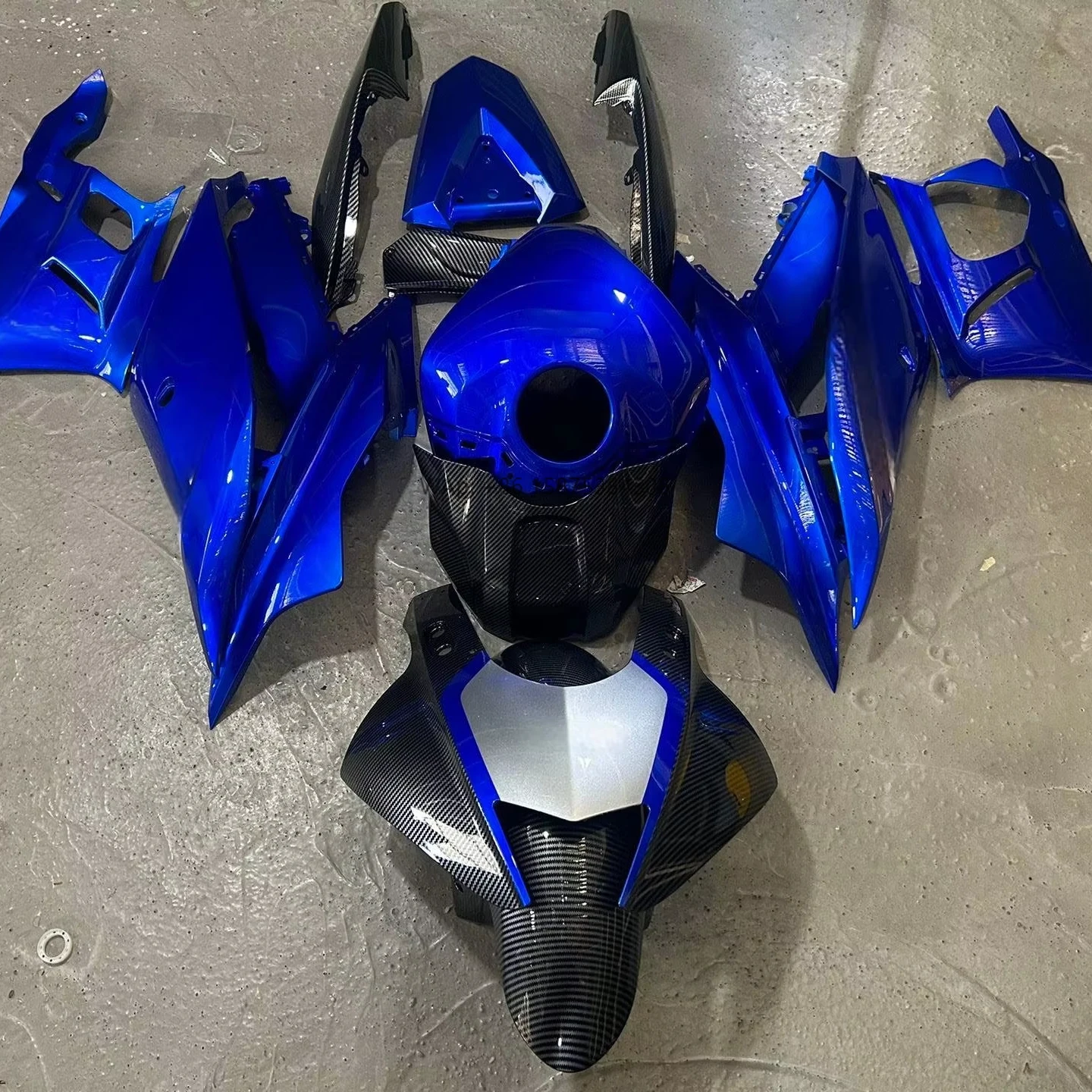 

ABS Plastic Motorcycle Fairings Kit Bodywork Frame Sets Compatible for YZF R3 R25 2019 2020 2021