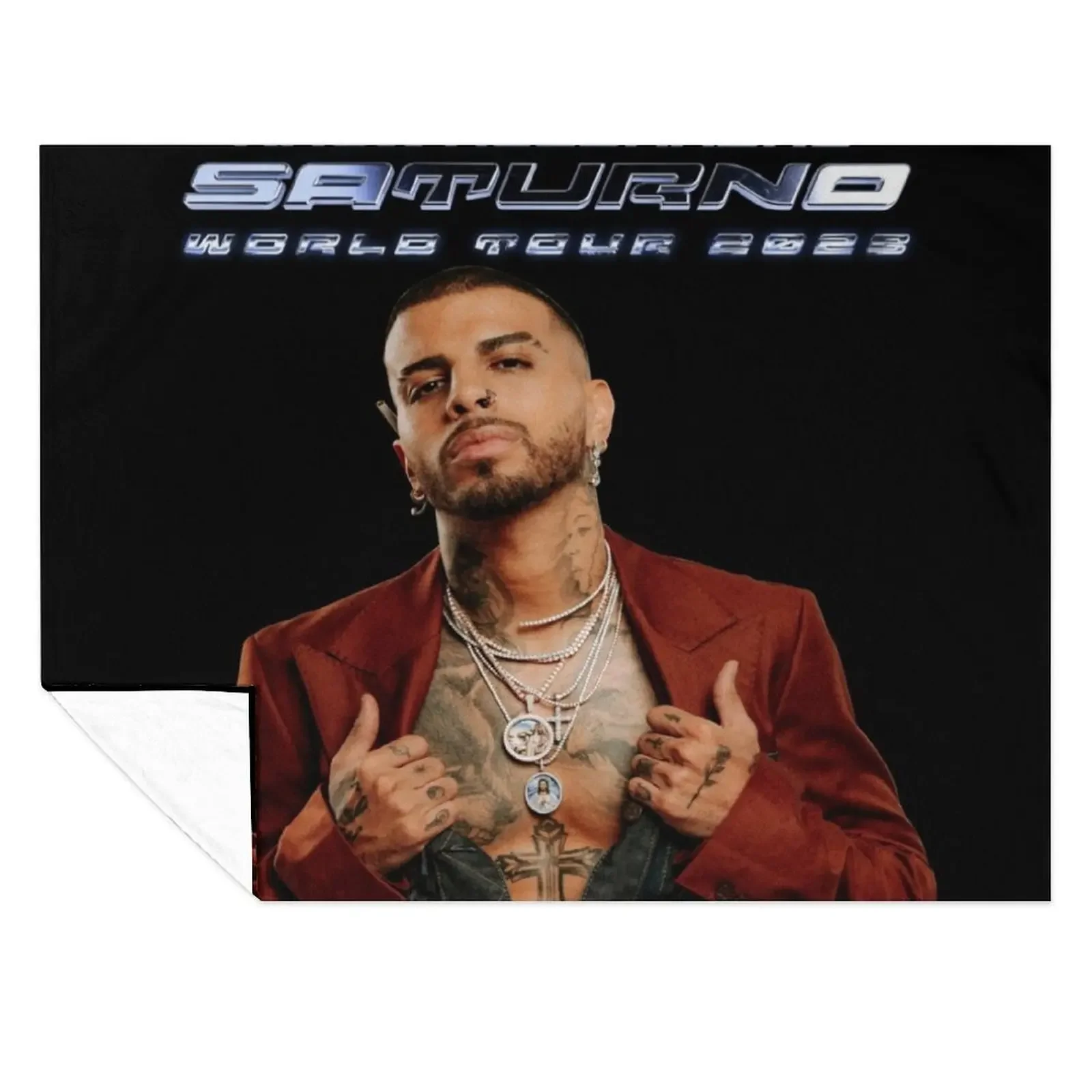 

Alejandro Saturno World Tour 2023 Throw Blanket Sofa Quilt Decorative Beds Sofa Flannel Blankets