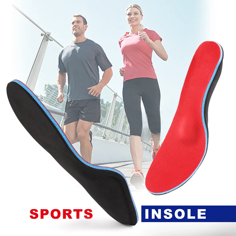 

High arch support EVA insole acupuncture and moxibustion orthosis latex memory foam shock absorption sports insole