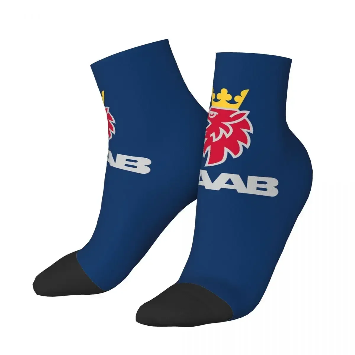 Saab Logo Products Socks Harajuku High Quality Stockings All Season Socks Accessories for Man's Woman's Christmas Gifts