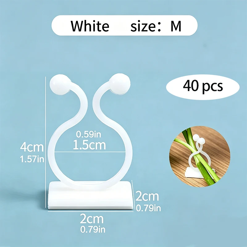 Plant Climbing Wall Self-Adhesive Fixed Buckle Hook Fastener Tied Fixture Vine Buckle Hook Garden Plant Wall Climbing Vine Clips