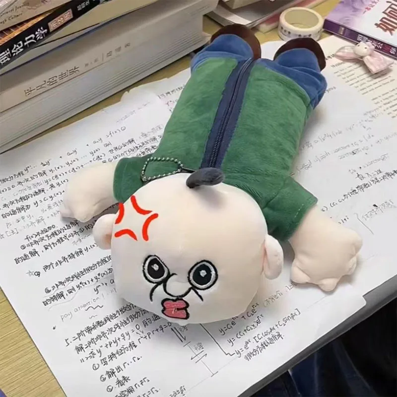 Kawaii Animation Peripheral Bangbang Three-Dimensional Plush Doll Pencil Bag Student Portable Large-Capacity Storage Pencil Bag