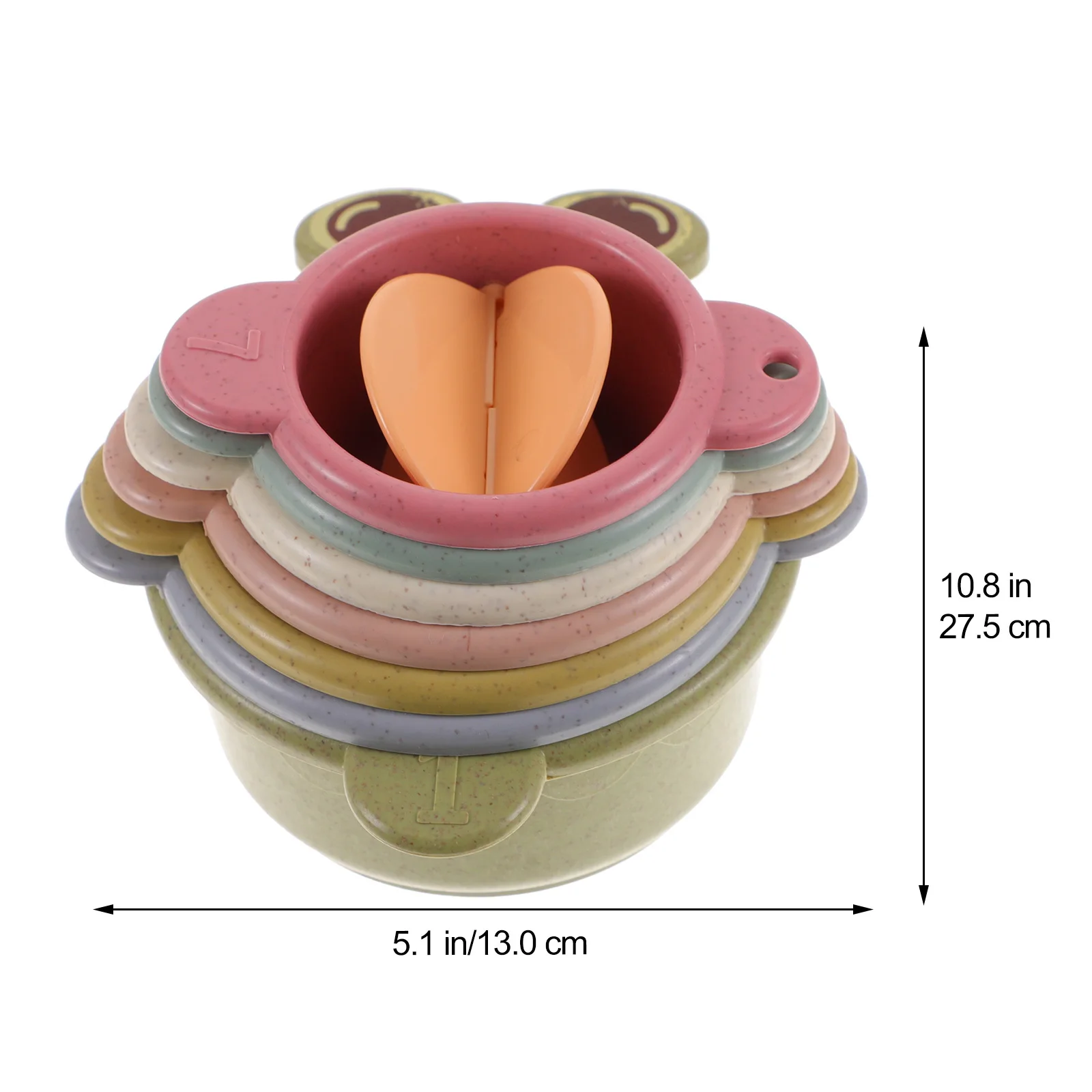 

Rabbit Nesting Cup Set Stacking for Bunnies Food Pet Feeding Puzzle Garden Animal Plaything Bunny Activity Cup