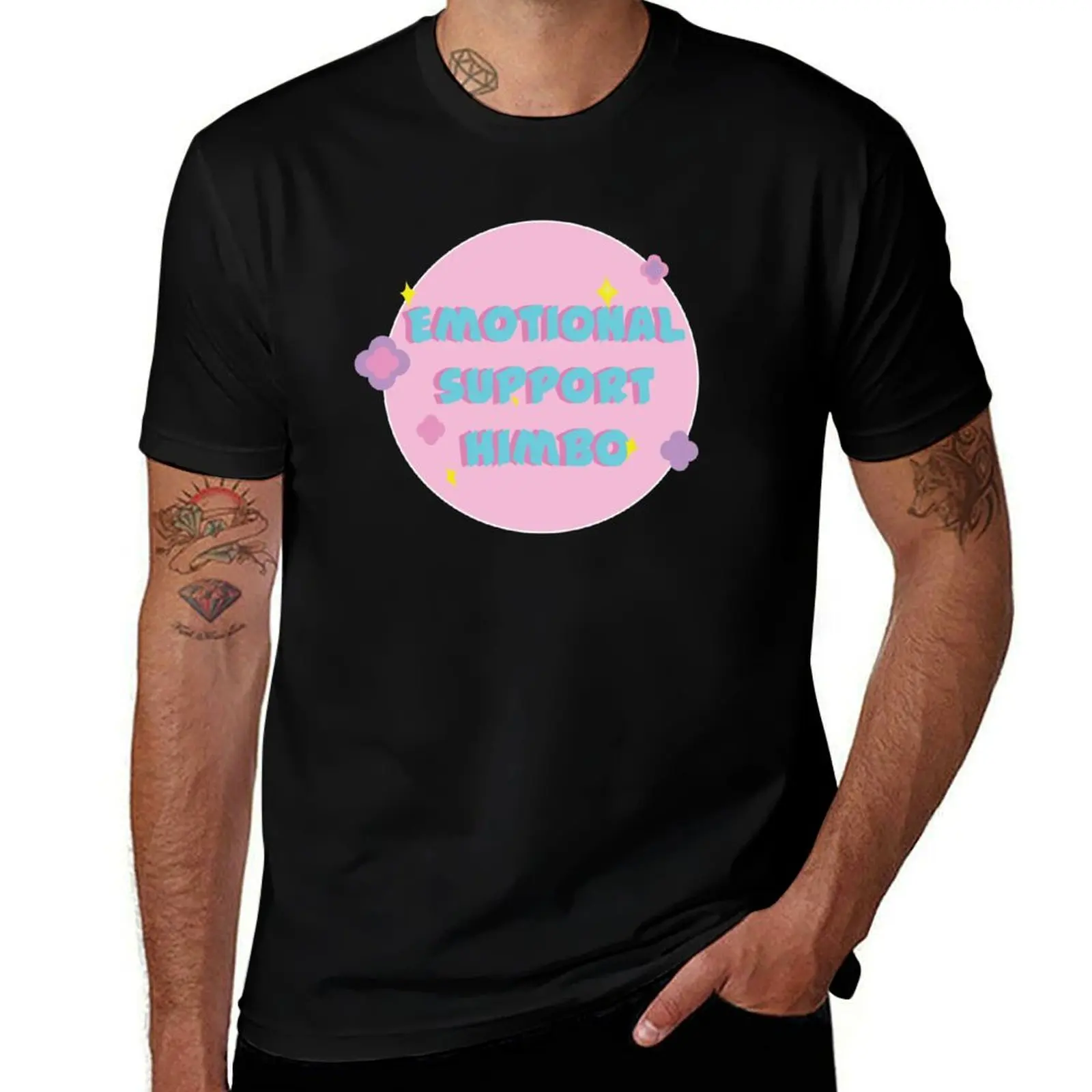 Emotional support himbo T-Shirt Large Size Short Sleeve T-Shirt