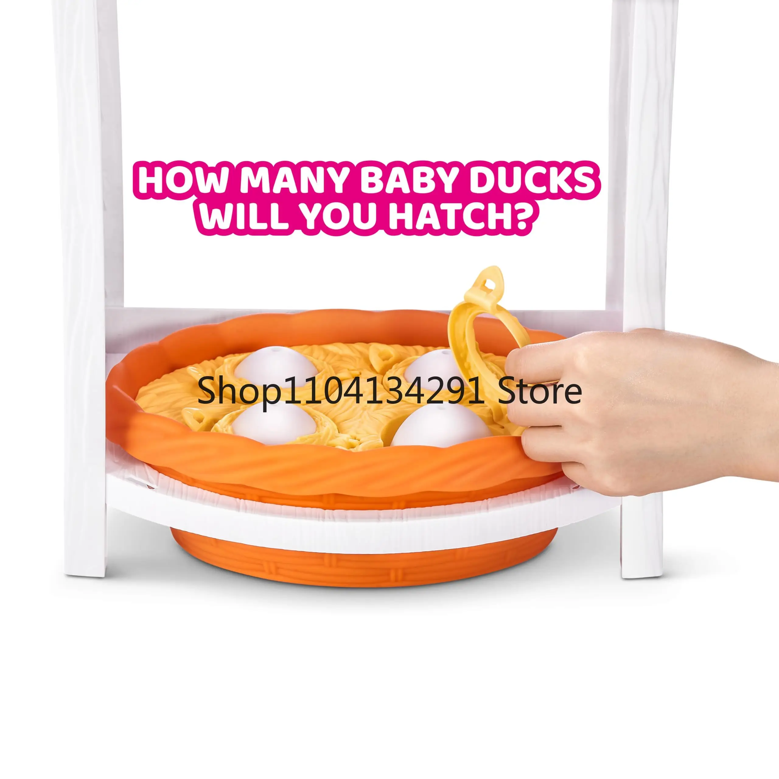 ZURU الحيوانات الأليفة على قيد الحياة ماما بطة مفاجأة لعبة الحيوانات الأليفة الكهربائية نموذج البيض الطفل البطة المشي التفاعلية فتاة اللعب هدية فكرة تحصيل