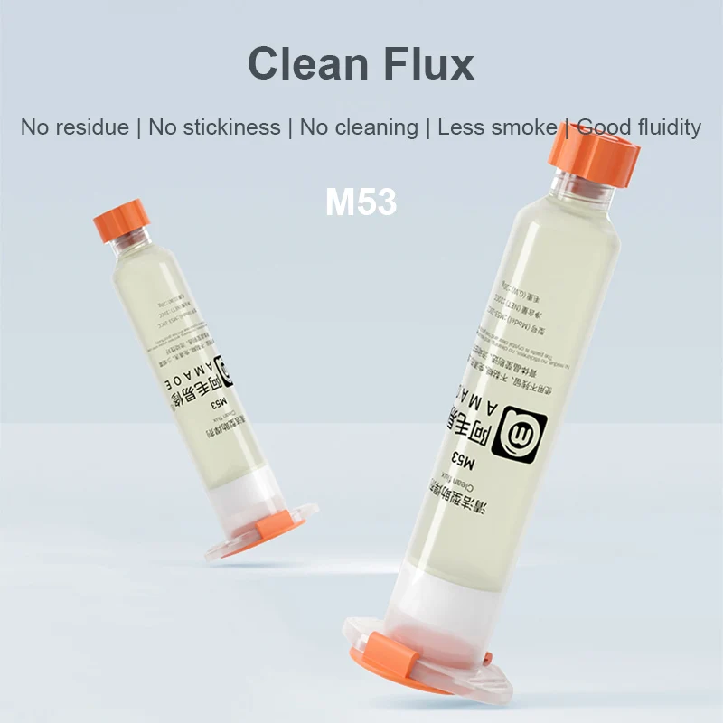 AMAOE M53 M54 Less Smoke Soldering Paste for Mobile Phone Welding Repair No Cleaning PCB IC BGA CPU Repairing Solder Flux