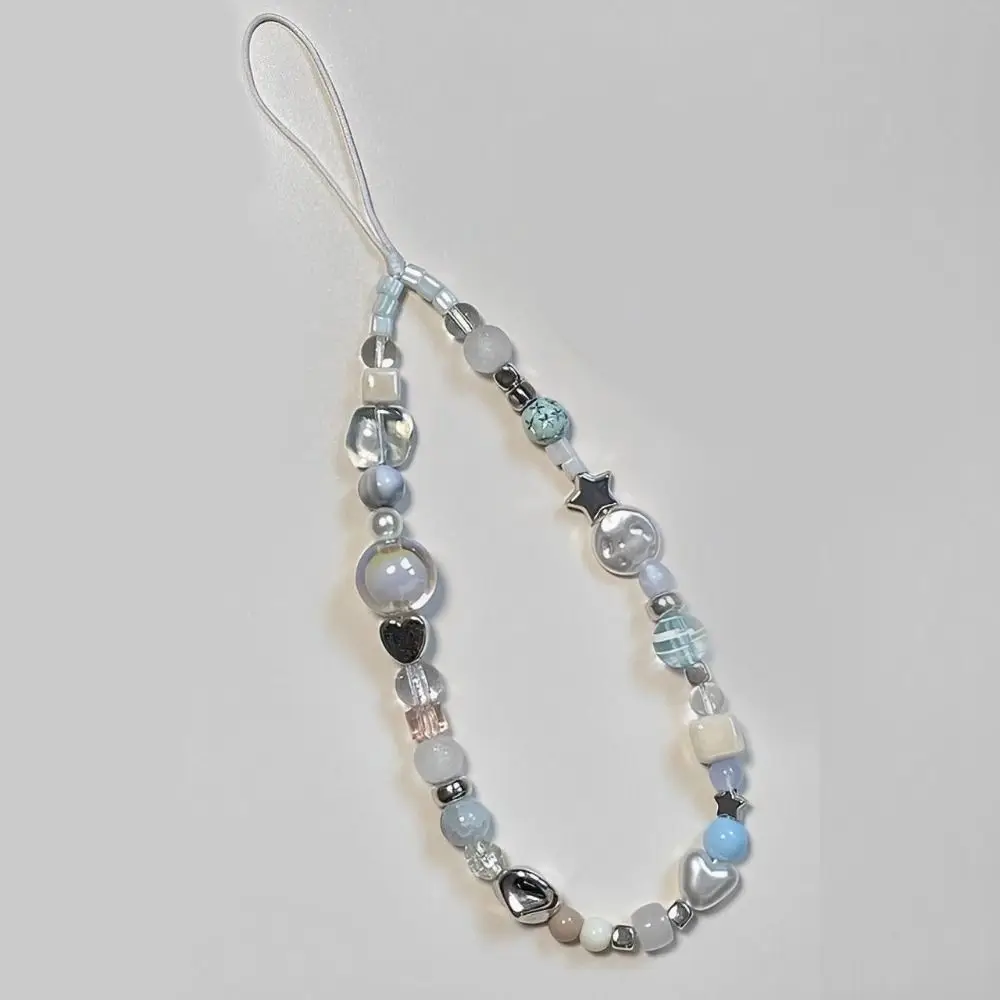 

Брелок-ремешок для телефона Flower Star: летняя цепочка с бусинами, милый винтажный ремешок на запястье, брелок для ключей