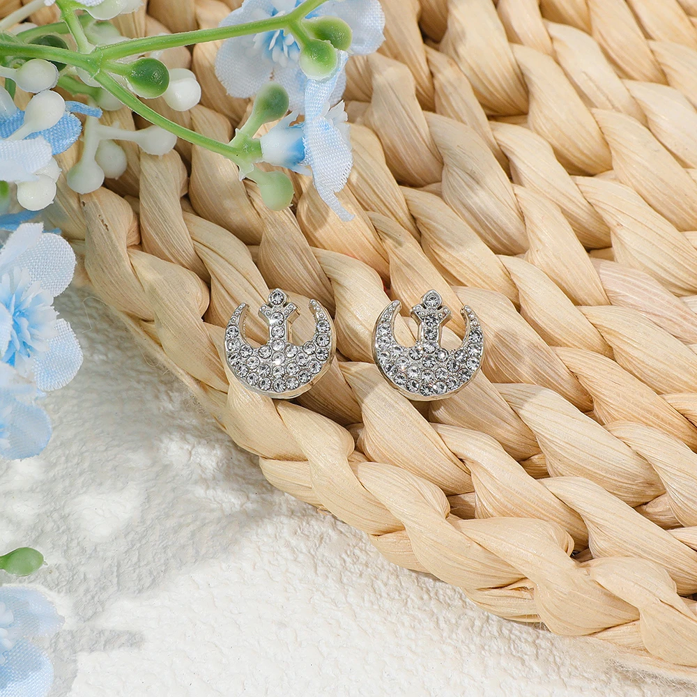 Movie Periphery Rhinestone Earrings Exquisite Simple Ear Pendant for Cosplay Accessory Luxurious Gift
