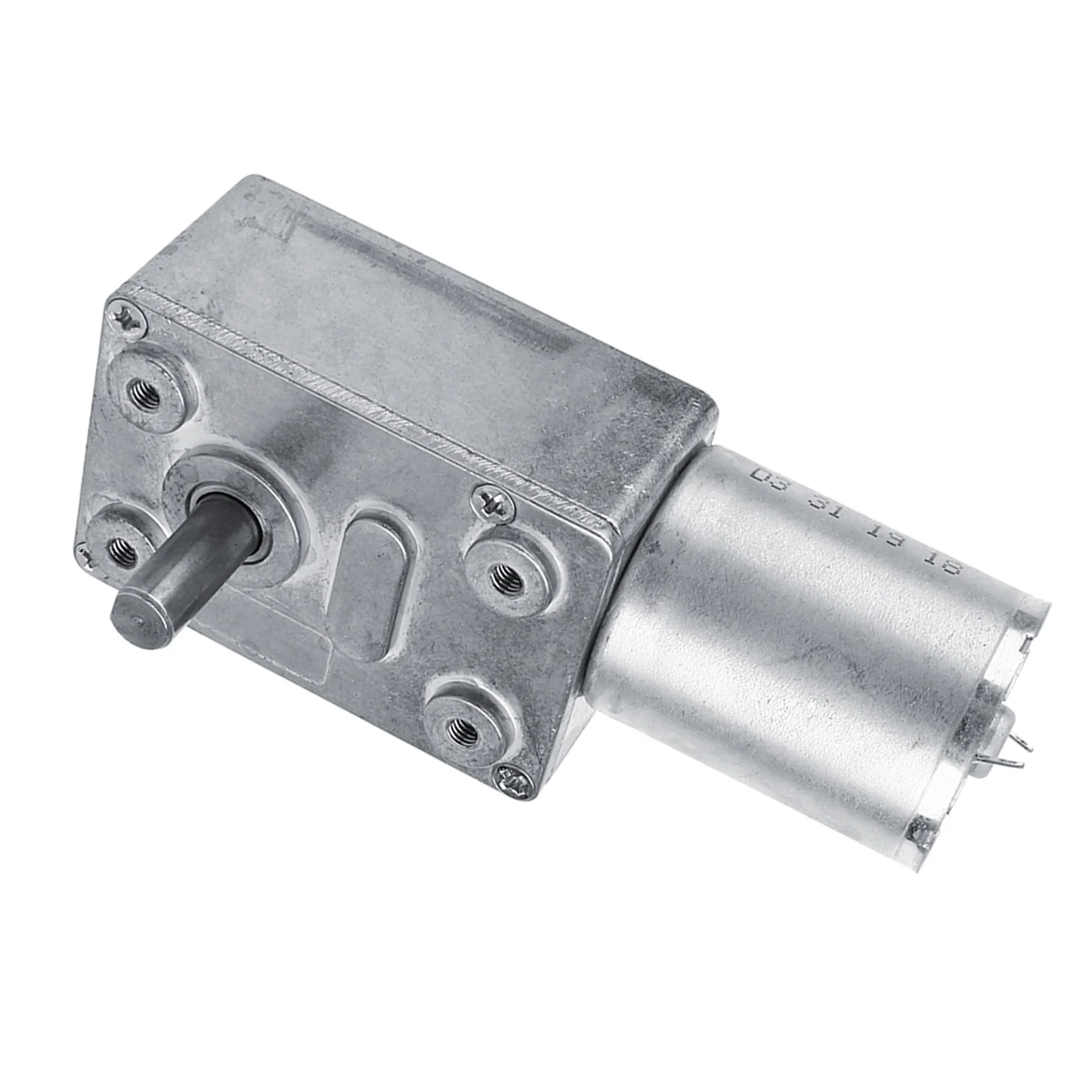 12V DC Metal Gear Reduction Motor, DC 12V Reduction Motor 2RPM Reversible High Turbocharger Worm Geared Motor
